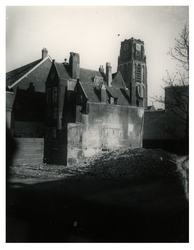 1976-997 Overzicht van de omgeving van de Meent noordwestzijde, met de stadsvernieuwing en de afbraak van oude huizen ...