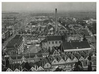 III-287-2 Overzicht vanaf de toren van de Koninginnekerk aan de Boezemsingel van het stadsdeel Oud Crooswijk, met op de ...