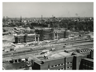XIX-19-29-2 Overzicht van werkzaamheden voor de bouw van het Dijkzigt Ziekenhuis aan de 's-Gravendijkwal, met op de ...