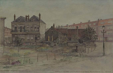 XXV-191-23 Gezicht op de achterzijde van huizen aan een voormalig gedeelte van de Dordtsestraatweg, thans een gedeelte ...