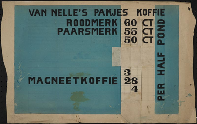 944-02_86_3 Reclame voor Roodmerk, Paarsmerk en Magneetkoffie van Van Nelle.