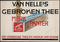 944-02_90_22 Reclame voor gebroken thee merk Panter van Van Nelle.