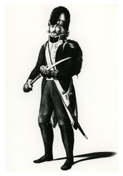 1969-113 Militair in uniform rond 1795.
