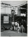 1970-1379 Holland Popfestival van 26 t/m 28 juni 1970 in het Kralingse Bos in Rotterdam. Aan de achterzijde van het podium.