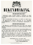 1971-1611 Proclamatie van burgemeester J. van Vollenhoven tegen herrieschoppers in de avond.