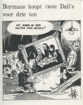 1971-460 Prent over de aankoop van schilderijen van Salvador Dali door museum Boymans van Beuningen.